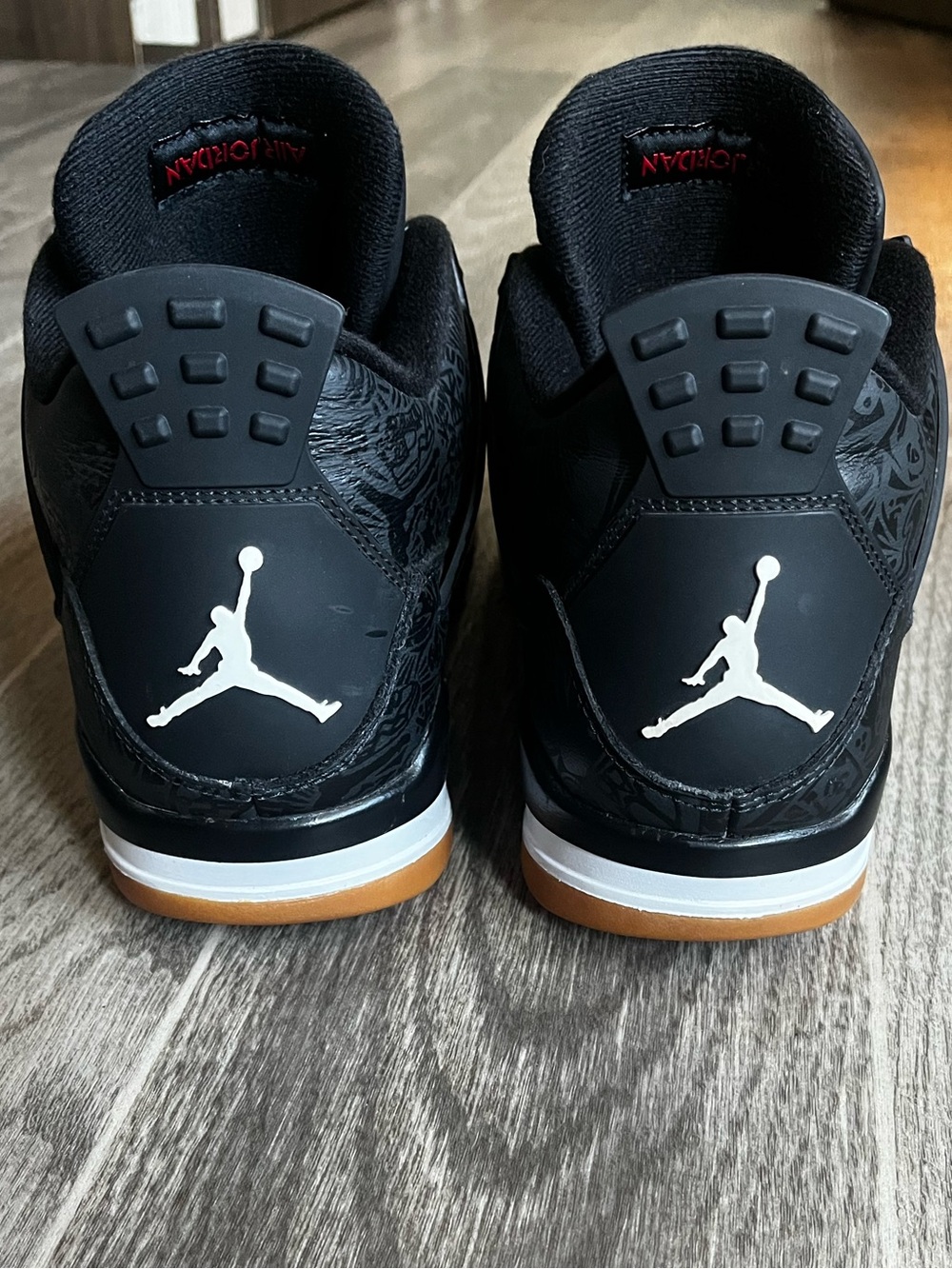 Jordan 4 Retro Laser black gum men’s size 11 - Picture 3 of 5